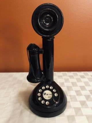 Vintage Speak Easy Rotarytelephone Decanter Black