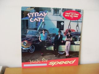 The Stray Cats " Built For Speed " Promo Lp 1982 (emi America St - 17070)