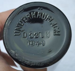 1940 Germany German Wwii Era Empty Classic Beer Bottle Schonbusch Konigsberg