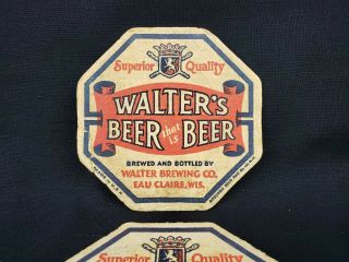 Walters Brewing Company Coaster Eau Claire Wi
