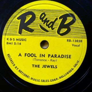 Jewels Doo - Wop 78 A Fool In Paradise / Oh Yes I Know On R And B Vg,  / M— Rj 389