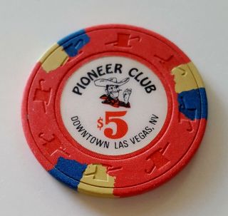 $5 Las Vegas Pioneer Club Casino Chip
