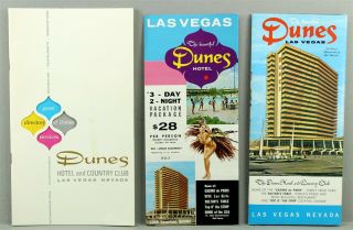 Vintage Las Vegas Brochures,  The Dunes Hotel And Country Club,  1960 