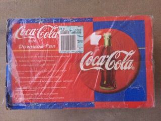 Coca Cola Ceiling Fan 44  1997 with Glass Globe 2