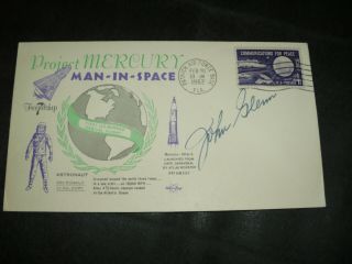 Mercury 6 Launchcover Pafb Orig.  Signed John Glenn,  Space