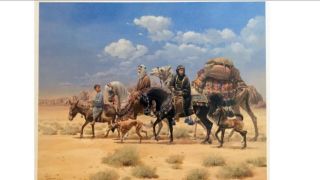 Signed Mary Haggard Little Traveler Arabian Horse Print