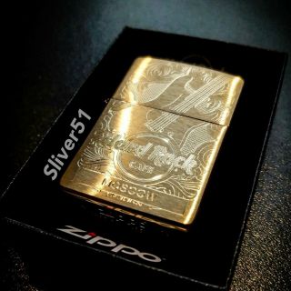 Hard Rock Cafe Moscow Russia Gold Zippo Lighter 2019