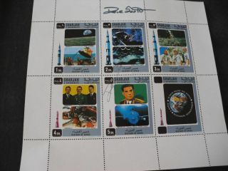 Apollo 9 Sheet Orig.  Signed Dave Scott,  Space