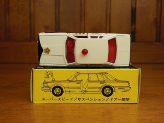 TOMY Tomica 13 NISSAN CEDRIC Patrol car,  Made in Japan vintage pocket car Rare 4
