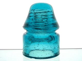 Brookes Blue Cd 133.  1 Pat App For 3 A Early Signal Glass Insulator