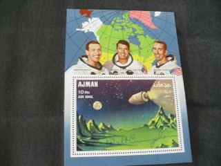 Apollo 7 Sheet Orig.  Signed Walter Cunningham,  Space