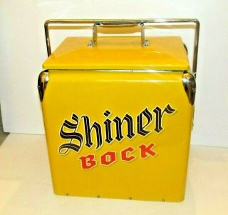 Shiner Bock Beer Metal Beer Ice Chest Cooler