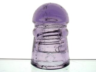 Monster Dome Glass Rich Purple Cd 102 Diamond Pony Glass Insulator