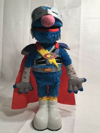 Flying Grover 2.  0 15 " Talking Singing Plush 2011 Sesame Street / Hasbro