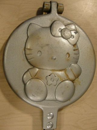 Rare Vintage,  " Hello Kitty ",  Pancake,  Waffle Cookie,  Maker Iron,  1997 Sanrio Co.