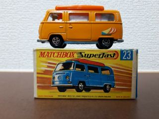 Rare Matchbox Superfast Lesney - No.  23 - Volkswagen Camper