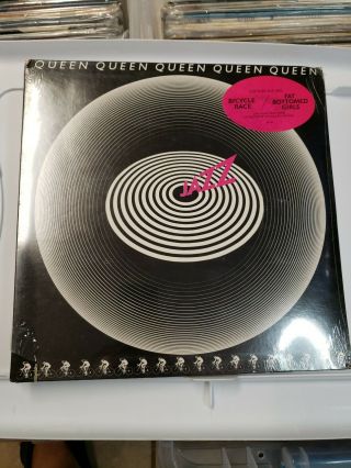 Queen Lp Jazz 6e166 Vinyl Gatefold Freddie Mercury Rare