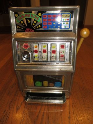 Waco Casino King Vintage Toy Slot Machine Made In Japan