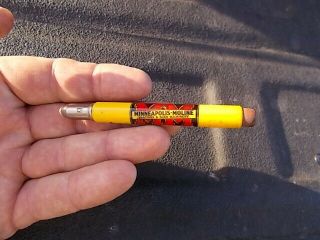 Minneapolis - Moline Advertising Bullet Pencil Johnson Implement Brighton Colorado 2