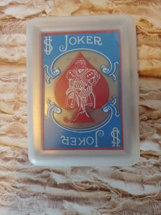 Collectible Bicycle Plastic Playing Cards In Case 5