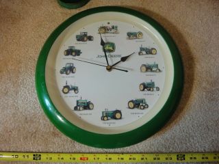John Deere Tractor Sounds Wall Clock.  Farm,  Garage,  Mechanics Clock.
