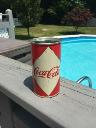 1950s Coca Cola Coke Diamond Flat Top Soda Can