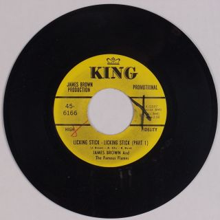 James Brown & Famous Flames: Licking Stick Usa King Funk Soul Dj Promo Nm - 45