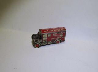 Antique Tin Cracker Jack Delivery Truck Prize