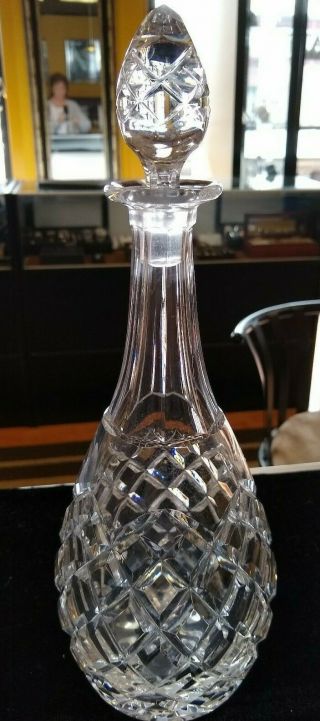 Cut Glass Crystal Wine Decantor With Stopper