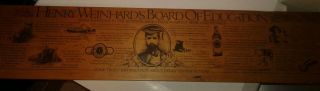 Henry Weinhards Board Of Education Wooden Bar Sign Great For Man Cave