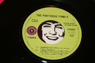 THE PARTRIDGE FAMILY I Woke Up In Love This Morning 1971 MEXICO EP David Cassidy 3
