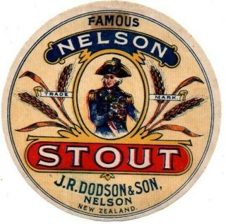 Zealand Beer Label - J R Dodson & Son Nelson (354)