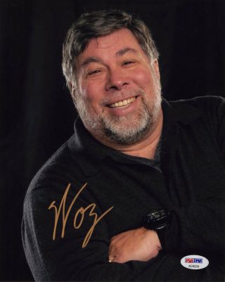 Steve Woz Wozniak Signed 8x10 Photo Apple I Computer Founder Psa/dna Autographed