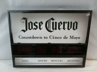 Jose Cuervo Countdown To Cinco De Mayo Clock Sign Man Cave Bar