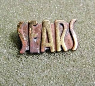 Vintage Sears,  Roebuck And Company Lapel Pin Older Bent Pin Back Closure