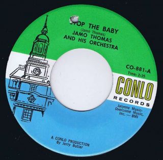 Jamo Thomas And His Orchestra – Stop The Baby - Conlo ?– Co - 881 - 7 - Inch Viny.