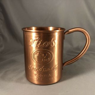 Tito ' s Vodka Moscow Mule Copper Mug 100 Authentic 2