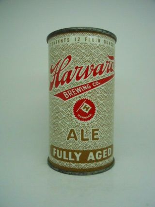 Harvard Fully Aged Ale Flat Top Beer Can - Harvard Brewing Co - Lowell Massachusetts