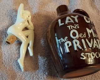 Risque Vintage Naked Lady Decanter " Lay Off This Is The Old Man 