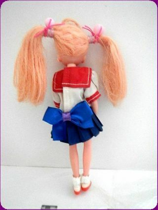 VINTAGE Sailor Moon Sailor Chibi Moon a doll two dress Bandai 5