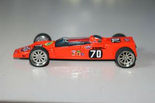 Restored Hot Wheel Lotus Turbine In Fluoresent Red With Real Aluminum Wheels