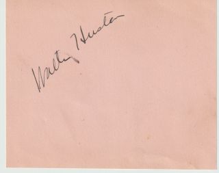 Walter Huston,  Nora Williams,  Signatures On Both Sides