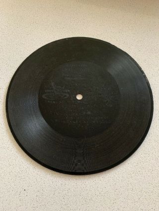 7” Berliner Gramophone Phonograph Record - Fontbonne - Les Gondoliers De Venise