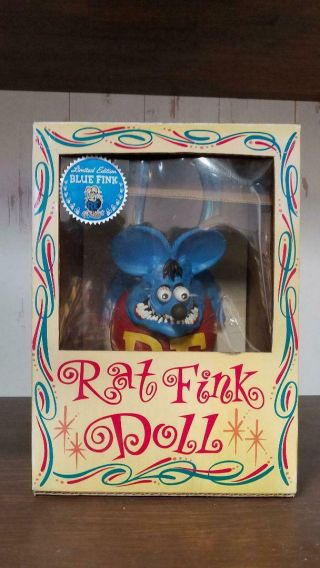 Rat Fink Blue Fink Limited Edition Figure Doll Big Daddy Ed Roth