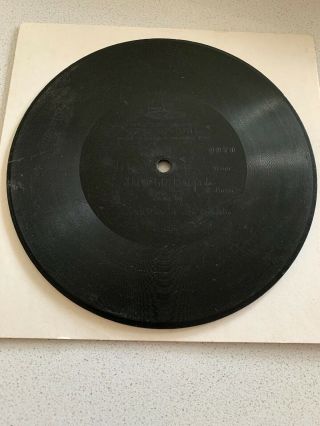 7” Berliner Gramophone Phonograph Record - Marshall - The Old Brigade - C1900