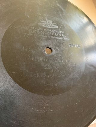 7” Berliner Gramophone Phonograph Record - Marshall - The Old Brigade - c1900 2