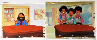 The Jackson 5 Production Cel (rankin - Bass 1972) 2 Rare Cels From 1st Episode