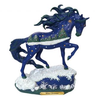 Enesco Trail Of Painted Ponies White Christmas Figurine Nib Item 6001110