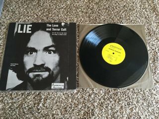 Charles Manson Lie : The Love And Terror Cult Awareness Records 1st Pressing 70s