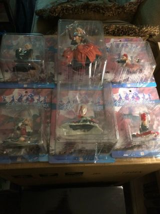 Ibara Figures,  Set Of Six,  Rare,  Ps2 Ibara Game By Cave